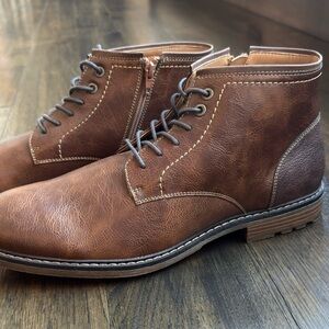 Men's RYE Brown Leather Ankle Boots